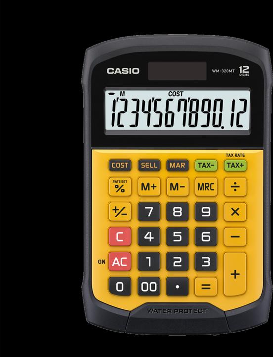 Image du produit Casio Calculatrice de bureau WM-320MT affichant (Piles)
