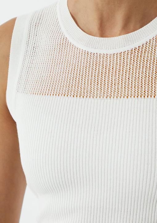 Produktbild Comma Strickpullunder Weiches Stricktop im Slim Fit mit Ajourmuster (44)