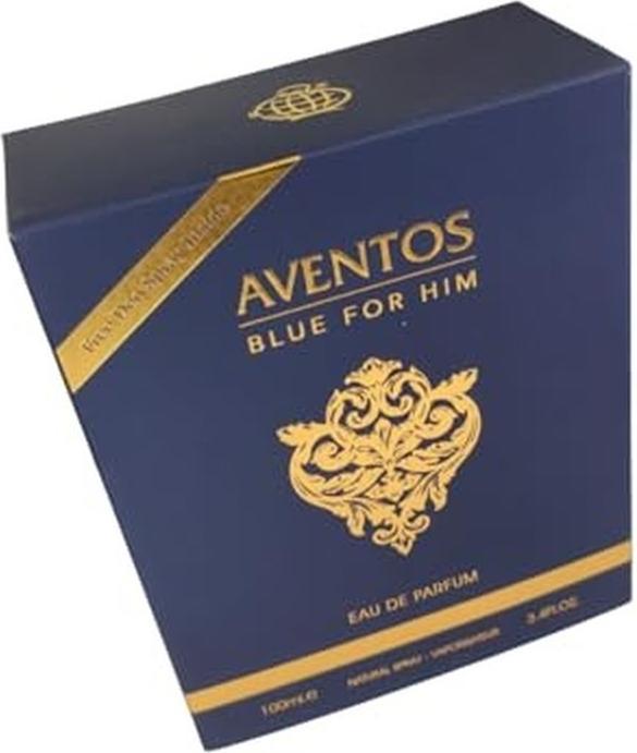 Actual product image Ameer Al Oud Fragrance World FRAGRANCE WORLD AVENTOS BLUE(M)(DF)2PC SET(3.4oz edp sp,1.7oz Body Spray) (Perfume set)