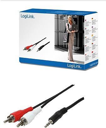 Produktbild LogiLink CA Anschlusskabel (5 m, AUX Kabel, Cinch Kabel)