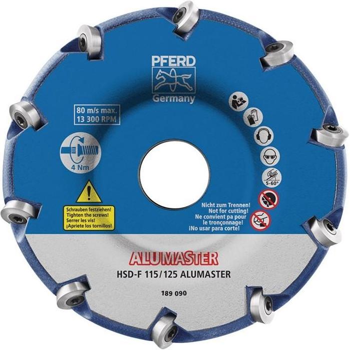 Pferd, Schleifmittel, Grinding wheel Alumaster HSD-F 115/125