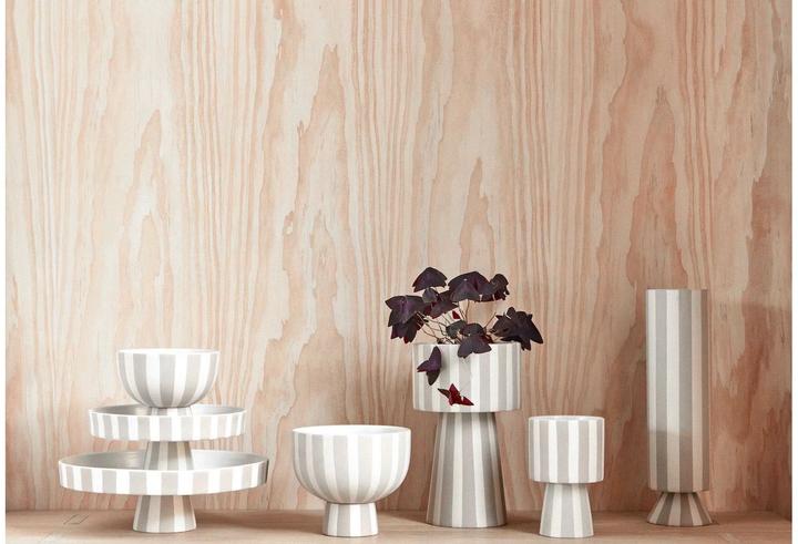 Immagine prodotto OYOY Living Ciotola decorativa Toppu alta 31 cm, Beige (1 x, 35,5 x 13 x 13 cm, 6.00 l)