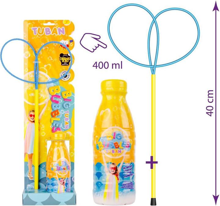 Image du produit Tuban Anneau pour bulles de savon + liquide pour bulles de savon 400 ml (TU3200)