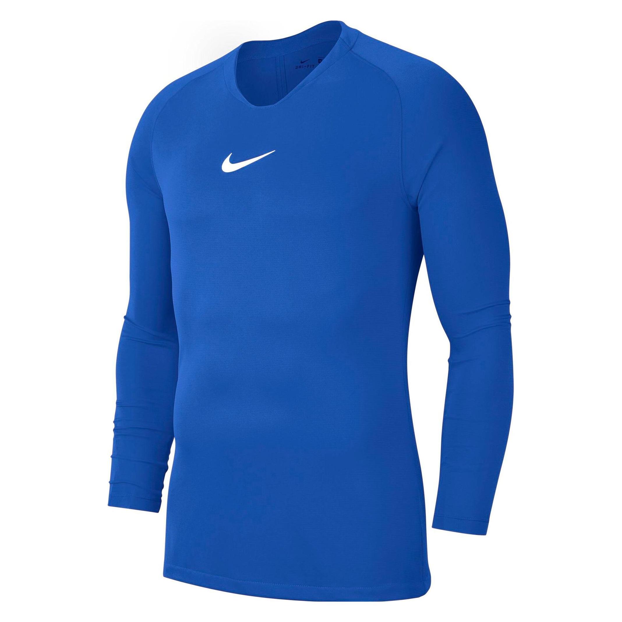 Nike, Unisex, Sportief Shirt, Park First Layer Top Lange Mouw Kinderen (S), Blauw, S