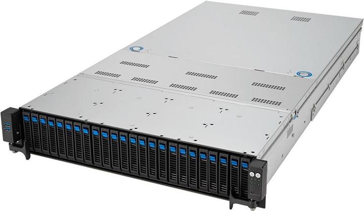 Image du produit ASUS Platforma Rack (2U) RS720A-E12-RS24U AMD Epyc 9004 (24x NVMe 2xM.2 3xGPU 2x10Gbe IPMI 1+1 (Serveur en rack)