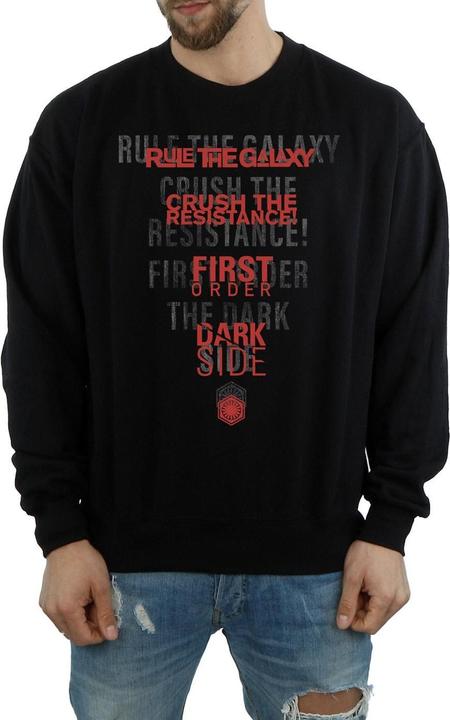 Actual product image Star Wars Mens The Last Jedi Dark Side Echo Sweatshirt (S)