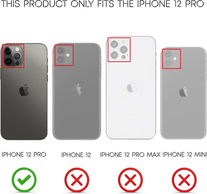Actual product image Nalia Clear Neon Cell Phone Case (Apple iPhone 12 Pro)