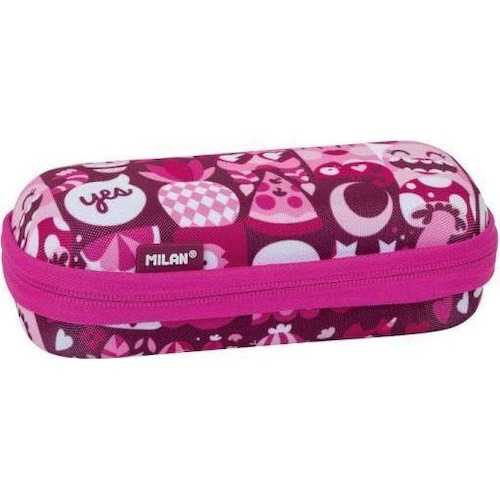 Milan, Etui, Pencil case Oval rigid pencil case HEY girl pink 081145HYP