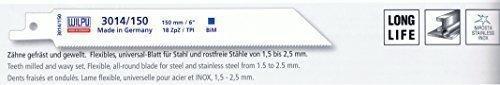 Produktbild WILPU Saw blades for steel and stainless steel. for steel up to 2 mm 3014, 5pcs 130 mm 3014/150