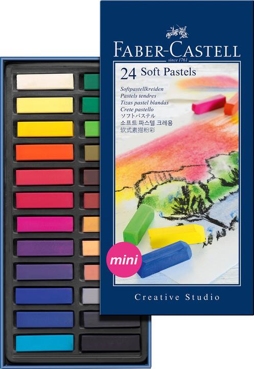 Faber-Castell Soft Pastelli Mini (Multicolore, 24 x)
