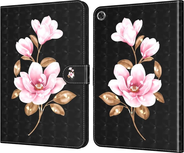 Actual product image Cover-Discount Galaxy Tab A8 10.5 - case glitter effect lotus flower (Galaxy Tab A8)