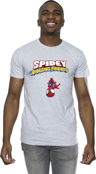 Image du produit - T-shirt SPIDER-MAN HANGING UPSIDE DOWN - Homme (XXL)