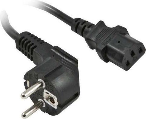 Produktbild Synergy 21 Netzkabel 230V Schutzkontakt CEE7(Stecker)->KaltgerÃ¤te IEC-C13(Buchse), 5m, Black (5 m)