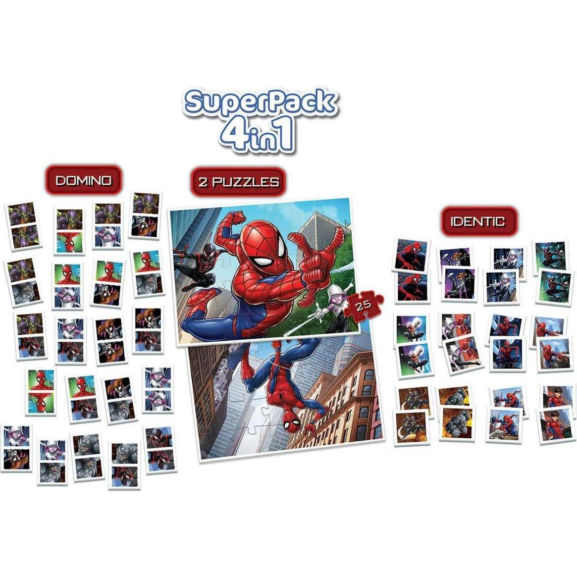 Thumbnail - Educa 19353 Children's Puzzle Superpack Spiderman For 4+ Years (25 Teile)