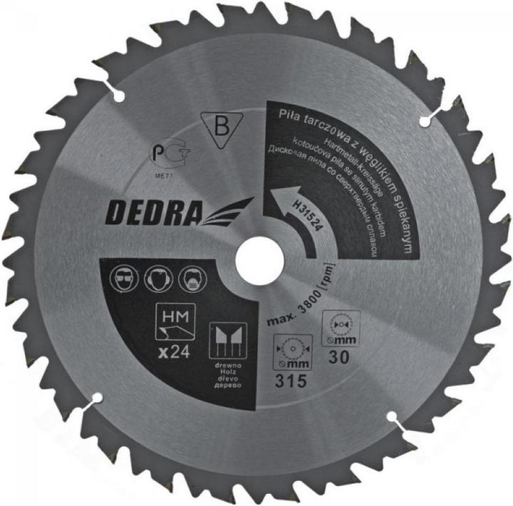 Actual product image Dedra Circular saw 500x30mm 36z. with carbide inserts and limit switch (HL50036)