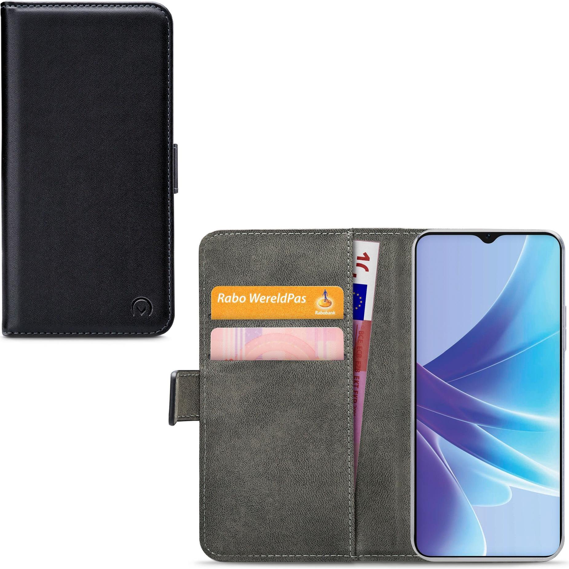 Mobilize Klassische Gelly-Geldbörse (Oppo A77s, Oppo A57), Smartphone Hülle, Schwarz