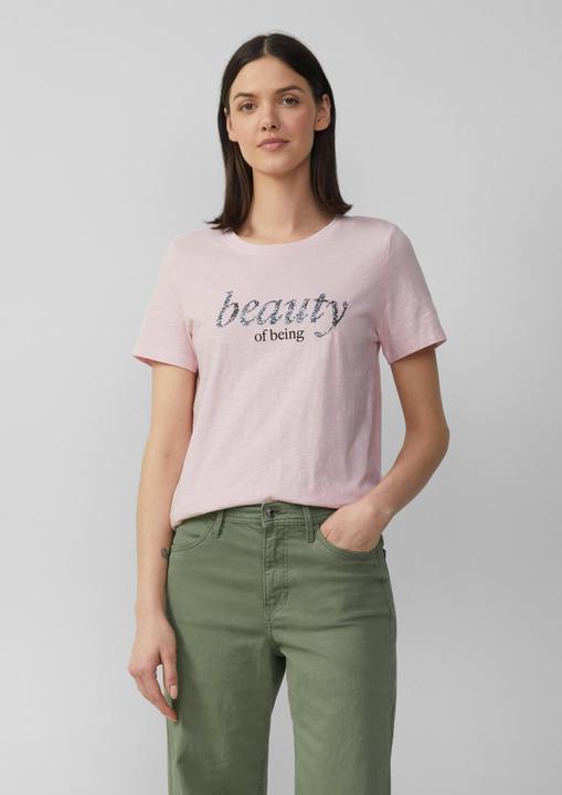 Actual product image S.Oliver T-Shirt Jersey-T-Shirt mit Schriftprint und Pailletten (46)