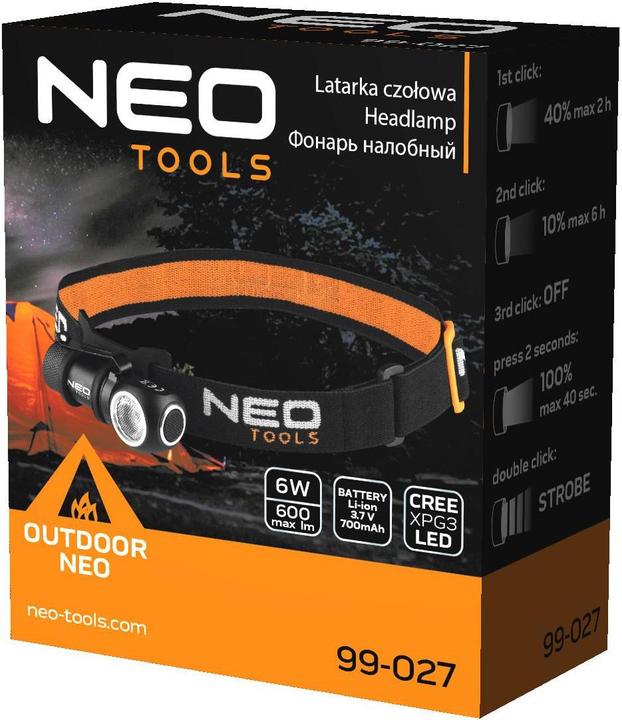 Image du produit Neo Tools headlight (600 lm)