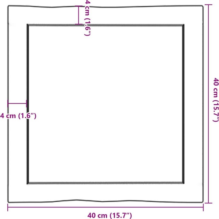 Actual product image VidaXL Nili (40 x 40 x 4 cm)