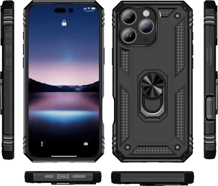Actual product image Cover-Discount iPhone 16 Pro Max - Armor Case with kickstand (Apple iPhone 16 Pro Max)