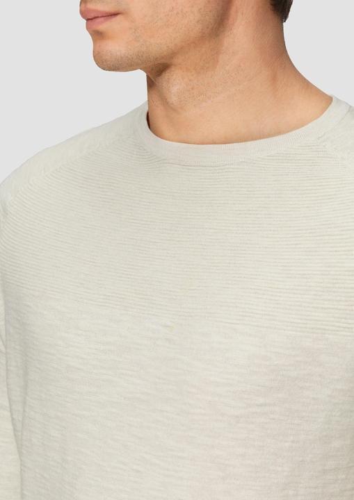 Actual product image s.Oliver Strickpullover Raglan-Strickpullover mit Flammgarnstruktur (XXL)