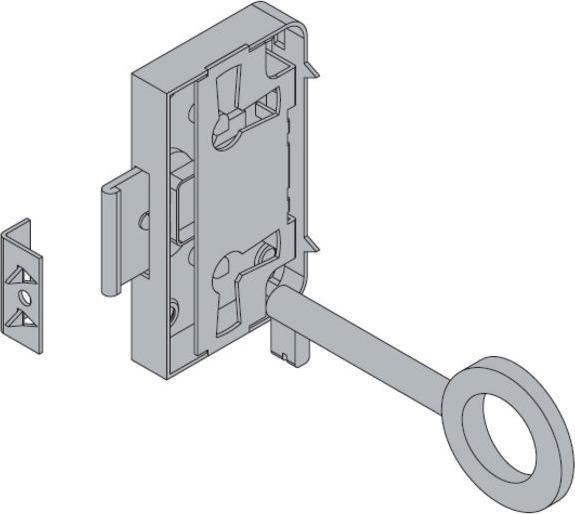 Immagine prodotto Hettich Aufschraubschloss Dornma 15mm, vernickelt