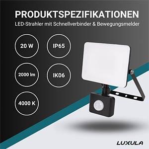 Produktbild Luxula LED-Fluter mit Bewegungsmelder (2000 lm)