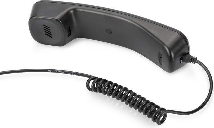 Immagine prodotto Digitus Telefono Hoererer USB per Skype MSN ICQ ICQ X-lite Dialpad MediaRing Net2phone ecc. nero