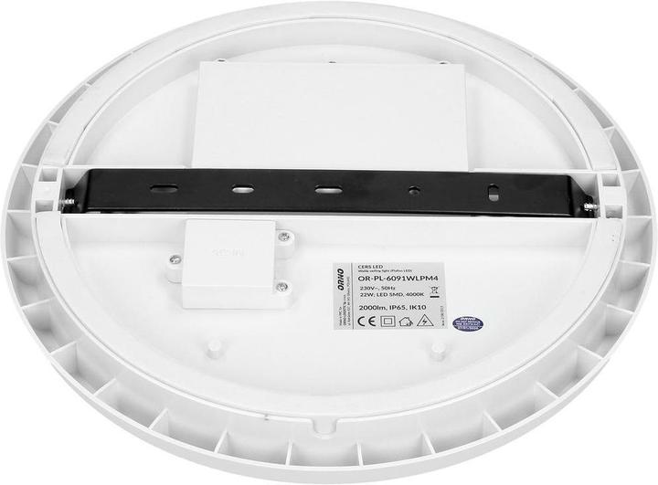 Actual product image Orno CERS LED 22W, ceiling light, 2000lm, IP54, 4000K, opal polycarbonate, white (2000 lm)