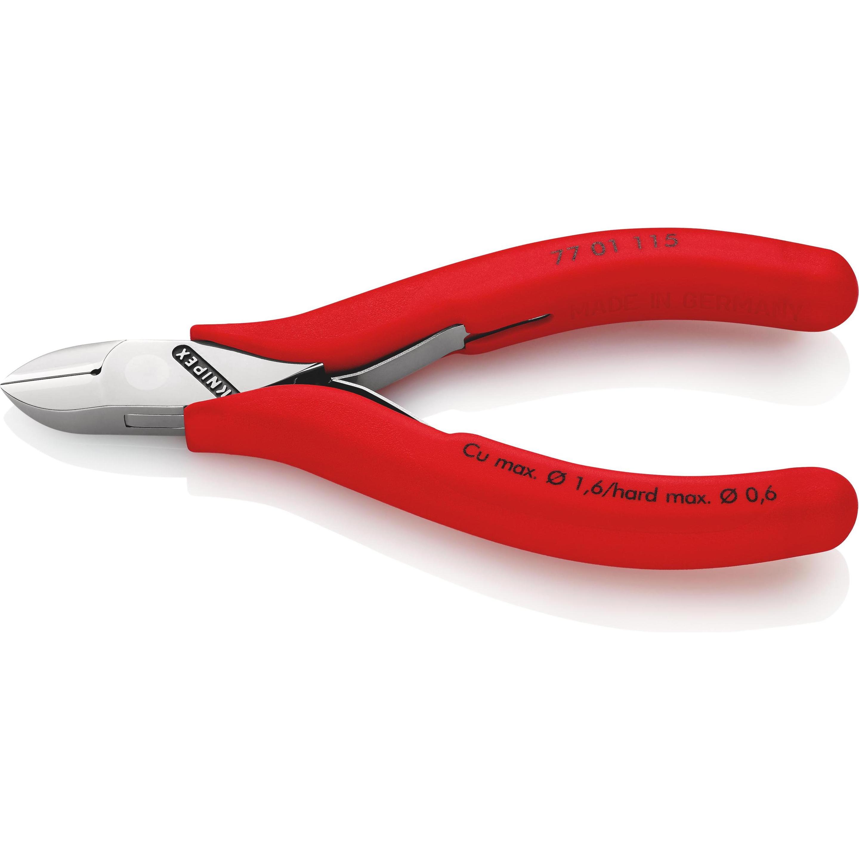 Knipex, Bolzenschneider + Seitenschneider, Elektronik-Seitenschneider (115 mm)
