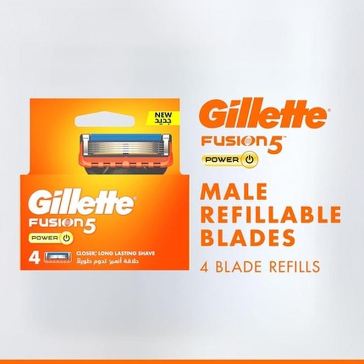 Actual product image Gillette Fusion Power (4 x)