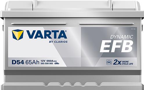 Actual product image Varta Blue Dynamic EFB D54 (12 V, 65 Ah, 650 A)