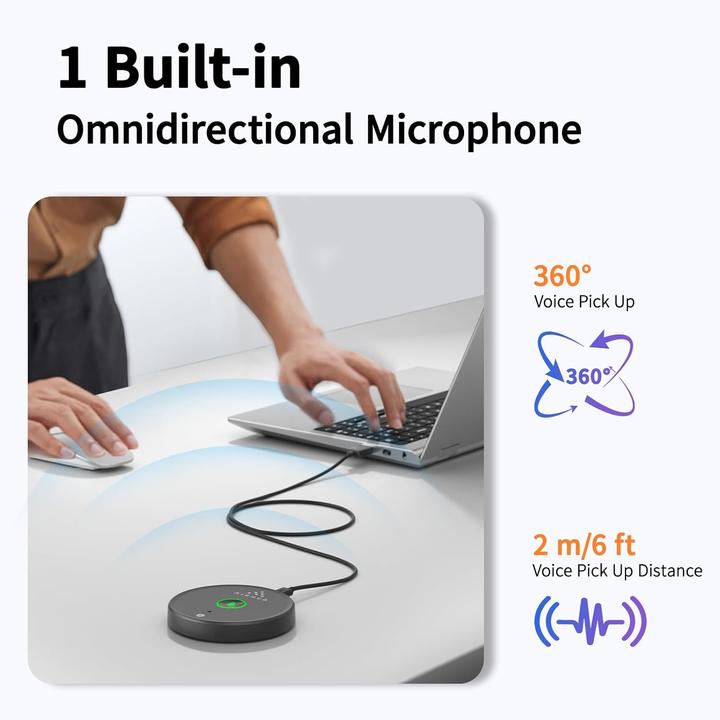Actual product image Airhug USB-Mikrofon mit AI-Rauschunterdrückung