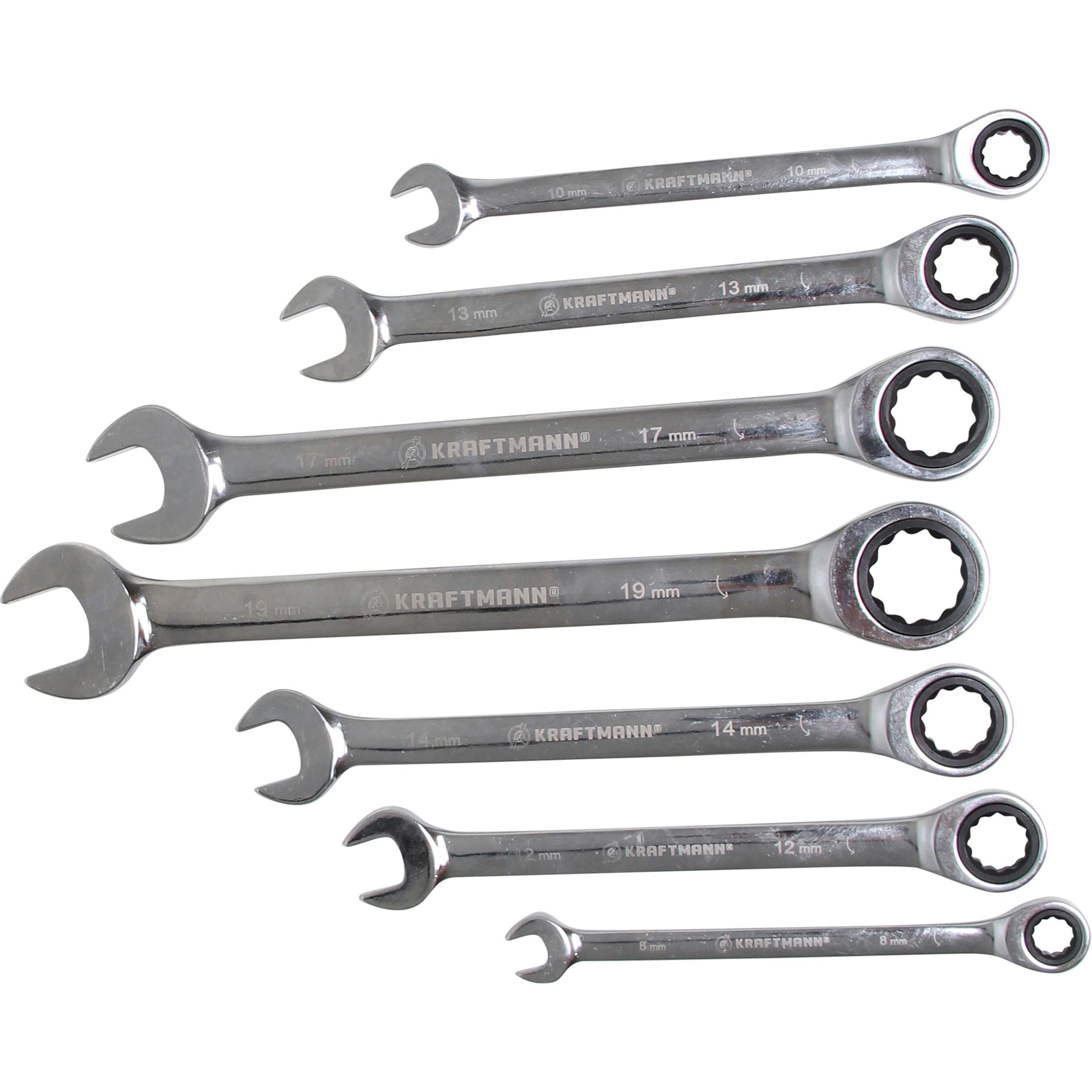 Thumbnail - BGS, Schraubenschlüssel, Ratschenring-Maulschlüssel-Satz SW 8 - 19 mm 7-tlg. (12 mm, 19 mm, 8 mm, 13 mm, 17 mm, 14 mm, 1...