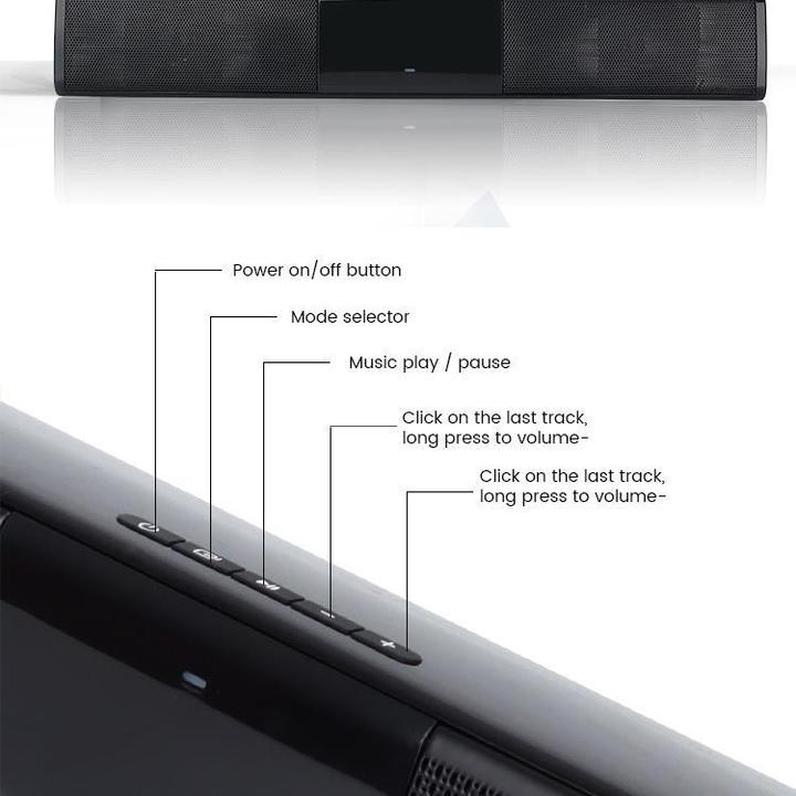 Actual product image Somostel SMS-H330 2X5w TV Soundbar with 3D Surround Sound (10 W, 2.0 Channel)