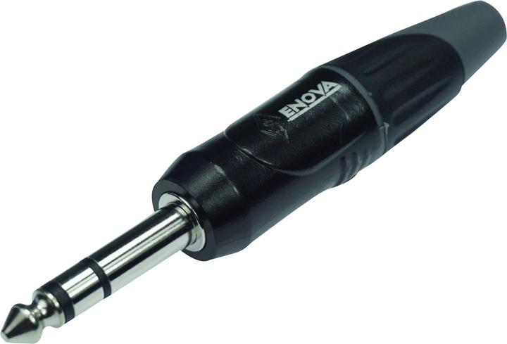 Enova Spina Jack 6.35mm 1/4", nero, stereo