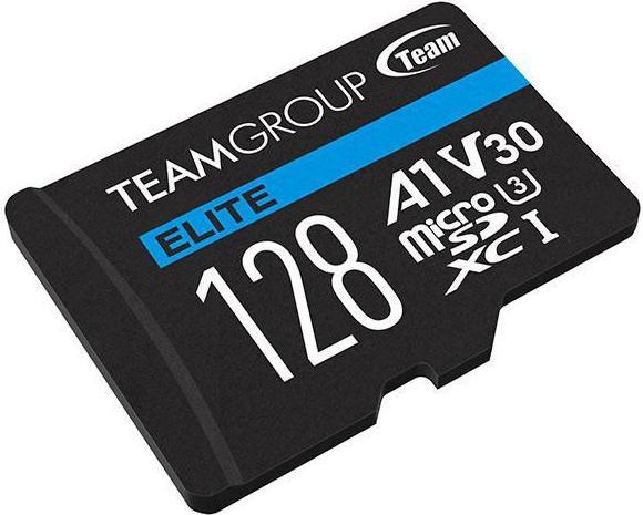 Immagine prodotto Team Group Team ELITE A1 - Scheda di memoria flash (adattatore SD incluso) (128 GB, microSDXC, U3, UHS-I)