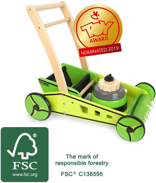 Actual product image small foot baby walker lawn mower