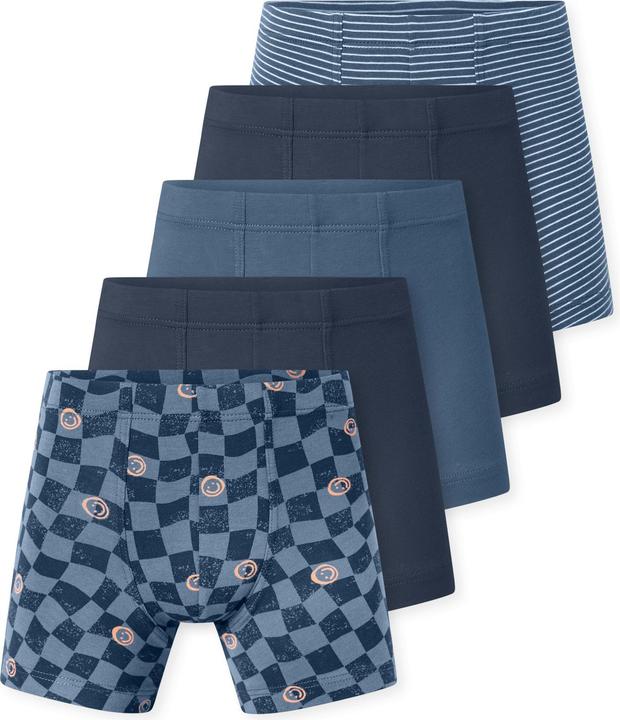 Blau-Weiss gestreift, Dunkelblau, Sortiert 12