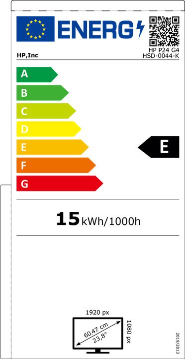 Energie-Label HP P24 G4 (1920 x 1080 Pixel, 23.80")