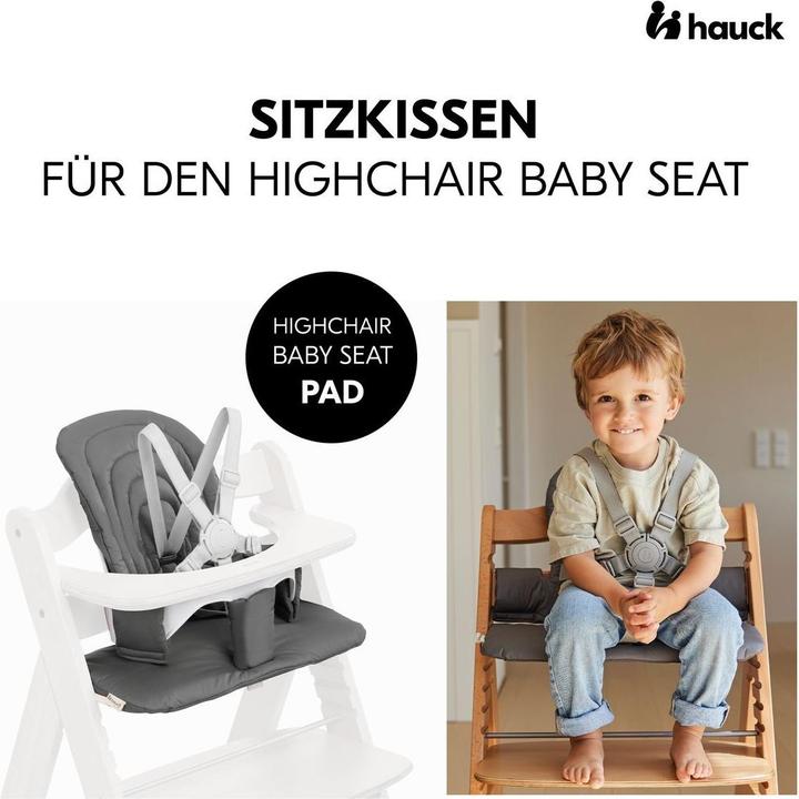Actual product image Hauck Hochstühle Hochstuhl Alpha Plus Black - im Sparset inkl. (Stair high chair)