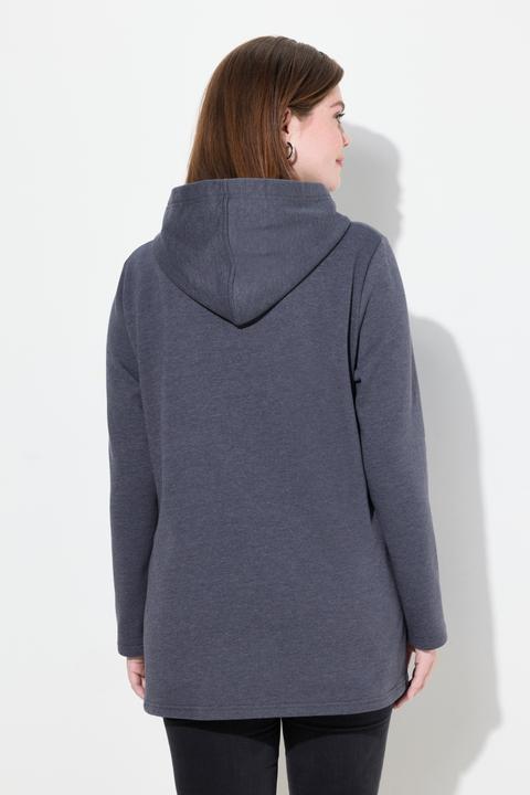 Produktbild Ulla Popken Sweatshirt, Schriftdruck, Classic, Kapuze, Langarm (46, 48)