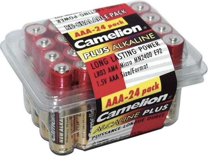 Actual product image Camelion Micro (AAA) battery alkaline ma (24 pcs., AAA, 1250 mAh)