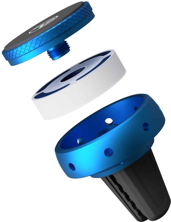 Actual product image Tellur Fresh Dot Car Phone Holder Magnetic, Fragrance Kit Ocean, Air Vent mount blue