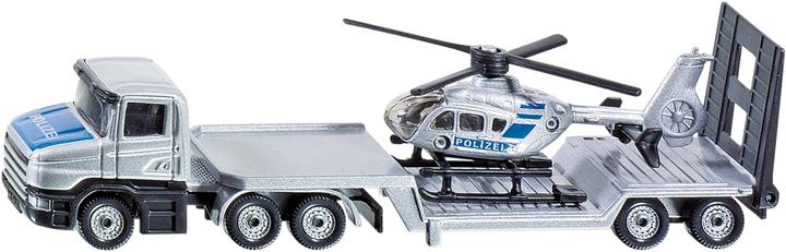Actual product image Siku Low loader with helicopter