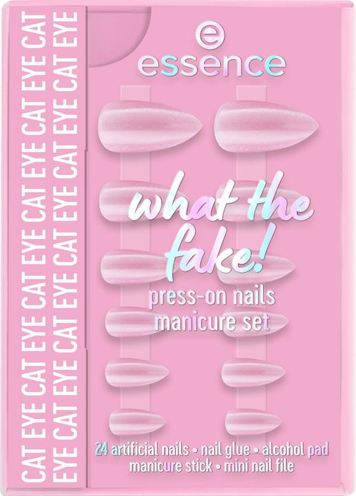 Actual product image essence what the fake! PRESS-ON NAILS manicure set (Artificial nails, Rose)