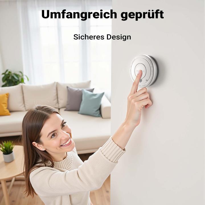 Produktbild Wiltec 40x Rauchmelder 9-V-Batterie Feuermelder HUSH-Funktion Brandschutzmelder
