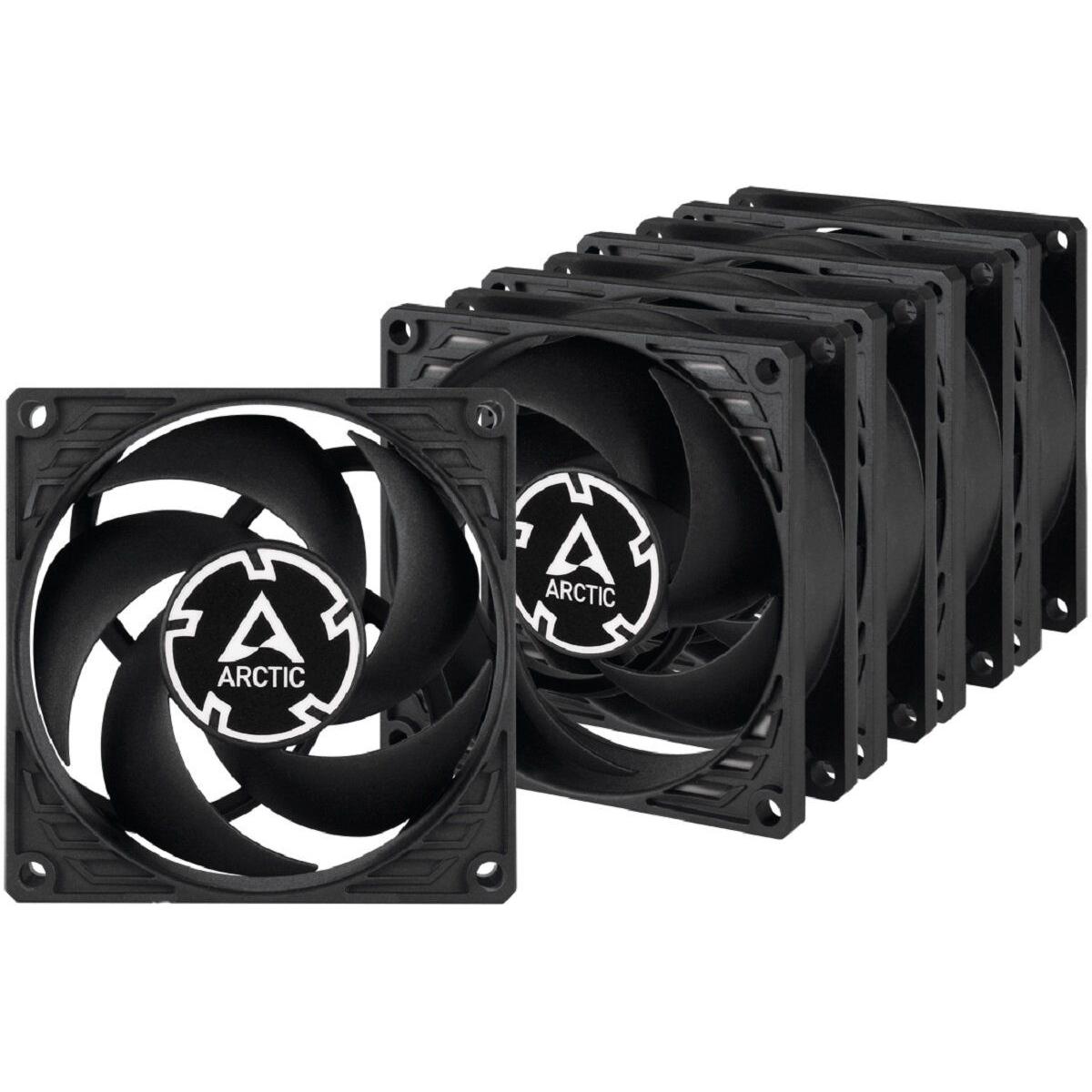 Arctic P8 Silent (Black) - 5 Pack (5 x), PC Lüfter, Schwarz