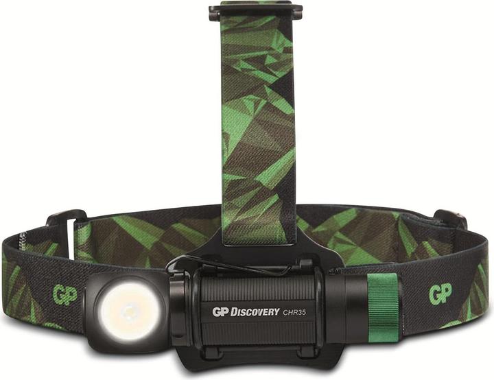 Actual product image GP Discovery Headlamp CH35: Compact multipurpose LED and flashlight, rechargeable (600 lm)
