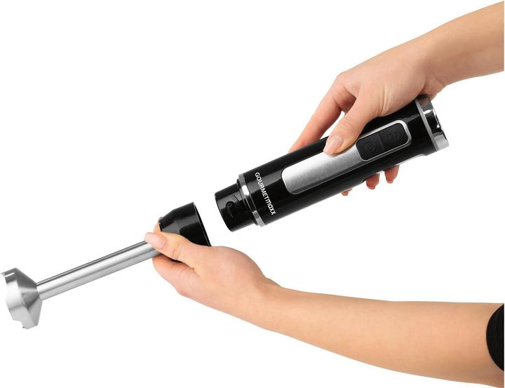 Produktbild Gourmetmaxx Stabmixer Schwarz, Motorleistung: 200 W, Funktionen